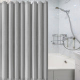 Maxbell Waffle Shower Curtains Polyester Washable Heavy Duty for Hotel Bathroom Home Gray