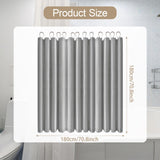 Maxbell Waffle Shower Curtains Polyester Washable Heavy Duty for Hotel Bathroom Home Gray