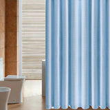 Maxbell Waffle Shower Curtains Polyester Washable Heavy Duty for Hotel Bathroom Home Blue