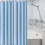 Maxbell Waffle Shower Curtains Polyester Washable Heavy Duty for Hotel Bathroom Home Blue