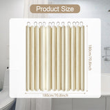 Maxbell Waffle Shower Curtains Polyester Washable Heavy Duty for Hotel Bathroom Home Beige