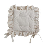 Maxbell Ruffle Chair Cushion Seat Mat Ruffled Chair Pad for Patio Wedding Decoration
