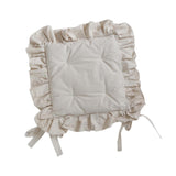 Maxbell Ruffle Chair Cushion Seat Mat Ruffled Chair Pad for Patio Wedding Decoration