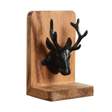Maxbell 2x Decorative Bookends Shelves Magazines Cookbooks Recipe Books Elk Bookends