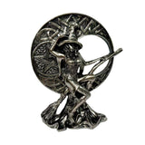 Maxbell Halloween Figurine Witch Statue Decorative Sculpture for Fireplace Home Desk Moon