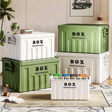 Maxbell Lidded Storage Bin Large Utility Crate with Handles for Toys Tools Transport