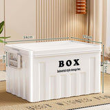 Maxbell Lidded Storage Bin Large Utility Crate with Handles for Toys Tools Transport