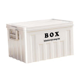 Maxbell Lidded Storage Bin Large Utility Crate with Handles for Toys Tools Transport