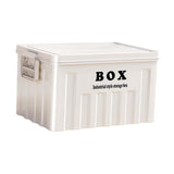 Maxbell Lidded Storage Bin Large Utility Crate with Handles for Toys Tools Transport