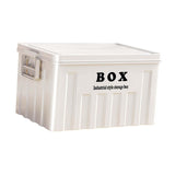 Maxbell Lidded Storage Bin Large Utility Crate with Handles for Toys Tools Transport