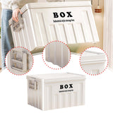 Maxbell Lidded Storage Bin Large Utility Crate with Handles for Toys Tools Transport
