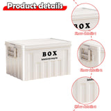 Maxbell Lidded Storage Bin Large Utility Crate with Handles for Toys Tools Transport