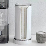 Maxbell Cotton Pad Storage Box Gift Remover Wipes Dispenser for Party Bathroom Hotel White