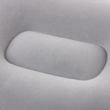Maxbell Inflatable Foot Rest Pillow PVC Flocking Leg Rest Pillow for Travel Home Car Grey