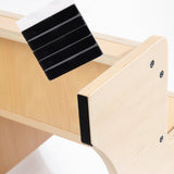 Maxbell 2 Step Stool for Kids with Handles Versatile Portable Bathroom Sink Non Slip Wood