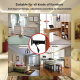 Maxbell 2Pcs Anti Tip Furniture Anchors for Baby Proofing for Chests Chair Bookcases