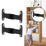 Maxbell 2Pcs Anti Tip Furniture Anchors for Baby Proofing for Chests Chair Bookcases