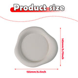 Maxbell Silicone Coaster for Drinks Nonslip Lightweight Cup Pad for Cafe Dinner Home White