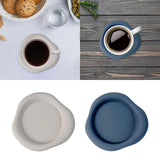 Maxbell Silicone Coaster for Drinks Nonslip Lightweight Cup Pad for Cafe Dinner Home White