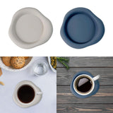 Maxbell Silicone Coaster for Drinks Nonslip Lightweight Cup Pad for Cafe Dinner Home White