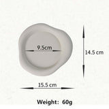 Maxbell Silicone Coaster for Drinks Nonslip Lightweight Cup Pad for Cafe Dinner Home White