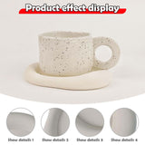 Maxbell Silicone Coaster for Drinks Nonslip Lightweight Cup Pad for Cafe Dinner Home White