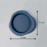 Maxbell Silicone Coaster for Drinks Nonslip Lightweight Cup Pad for Cafe Dinner Home Blue