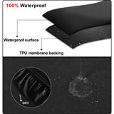 Maxbell TPU Waterproof Round Stool Cover Fits 37-43cm Dia Seat for Kitchen Accessory Black