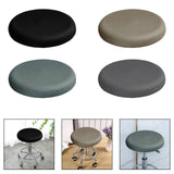 Maxbell TPU Waterproof Round Stool Cover Fits 37-43cm Dia Seat for Kitchen Accessory Black