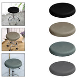 Maxbell TPU Waterproof Round Stool Cover Fits 37-43cm Dia Seat for Kitchen Accessory Black