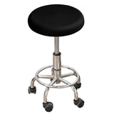 Maxbell TPU Waterproof Round Stool Cover Fits 37-43cm Dia Seat for Kitchen Accessory Black