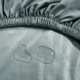 Maxbell TPU Waterproof Round Stool Cover Fits 37-43cm Dia Seat for Kitchen Accessory Light Gray