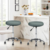 Maxbell TPU Waterproof Round Stool Cover Fits 37-43cm Dia Seat for Kitchen Accessory Light Gray