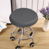 Maxbell TPU Waterproof Round Stool Cover Fits 37-43cm Dia Seat for Kitchen Accessory Dark Gray