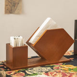 Maxbell Napkin Holder Wood Stylish Toothpick Dispenser Box for Hotel Restaurant Cafe