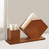 Maxbell Napkin Holder Wood Stylish Toothpick Dispenser Box for Hotel Restaurant Cafe