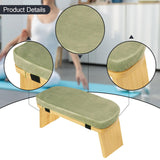 Maxbell Meditation Bench Comfortable with Soft Cushion Folding Wooden Kneeling Stool Green