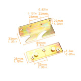 Maxbell Set of 4 Accessories Stable Sturdy for Headboard Footboard Bed Rail Brackets