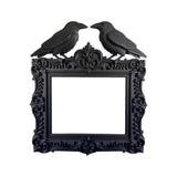 Maxbell Picture Frame Elegant Gothic Crow Decoration for Vanity Tabletop Living Room