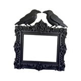 Maxbell Picture Frame Elegant Gothic Crow Decoration for Vanity Tabletop Living Room
