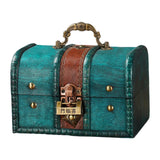 Maxbell Wooden Treasure Chest Desk Gift Packing Jewelry Case Box Jewelry Storage Box Style B