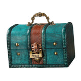 Maxbell Wooden Treasure Chest Desk Gift Packing Jewelry Case Box Jewelry Storage Box Style B
