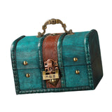 Maxbell Wooden Treasure Chest Desk Gift Packing Jewelry Case Box Jewelry Storage Box Style B
