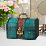 Maxbell Wooden Treasure Chest Desk Gift Packing Jewelry Case Box Jewelry Storage Box Style B