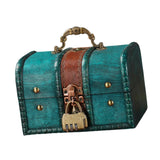 Maxbell Wooden Treasure Chest Desk Gift Packing Jewelry Case Box Jewelry Storage Box Style C
