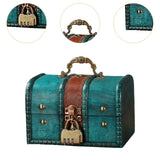 Maxbell Wooden Treasure Chest Desk Gift Packing Jewelry Case Box Jewelry Storage Box Style C