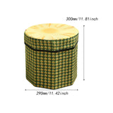 Maxbell Folding Storage Ottoman Funny Stylish Foot Stool for Dorm Entryway Furniture Pineapple
