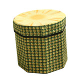 Maxbell Folding Storage Ottoman Funny Stylish Foot Stool for Dorm Entryway Furniture Pineapple