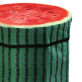 Maxbell Folding Storage Ottoman Funny Stylish Foot Stool for Dorm Entryway Furniture Watermelon