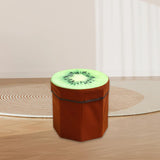 Maxbell Folding Storage Ottoman Funny Stylish Foot Stool for Dorm Entryway Furniture Kiwi